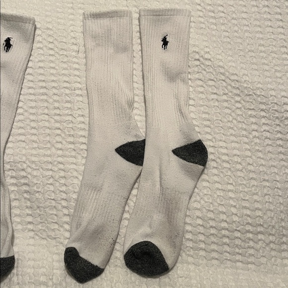 2 Pairs of Polo by Ralph Lauren White Athletic Socks - Picture 7 of 7